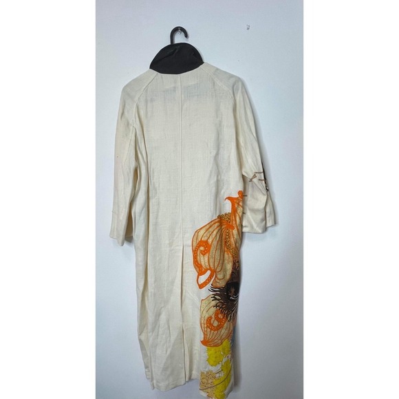 Dries van noten linen printed kimono style coat size small - Picture 2 of 9